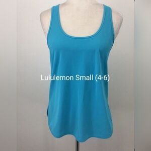 Lululemon Turquoise Blue Strappy Racerback Tank Top Size S